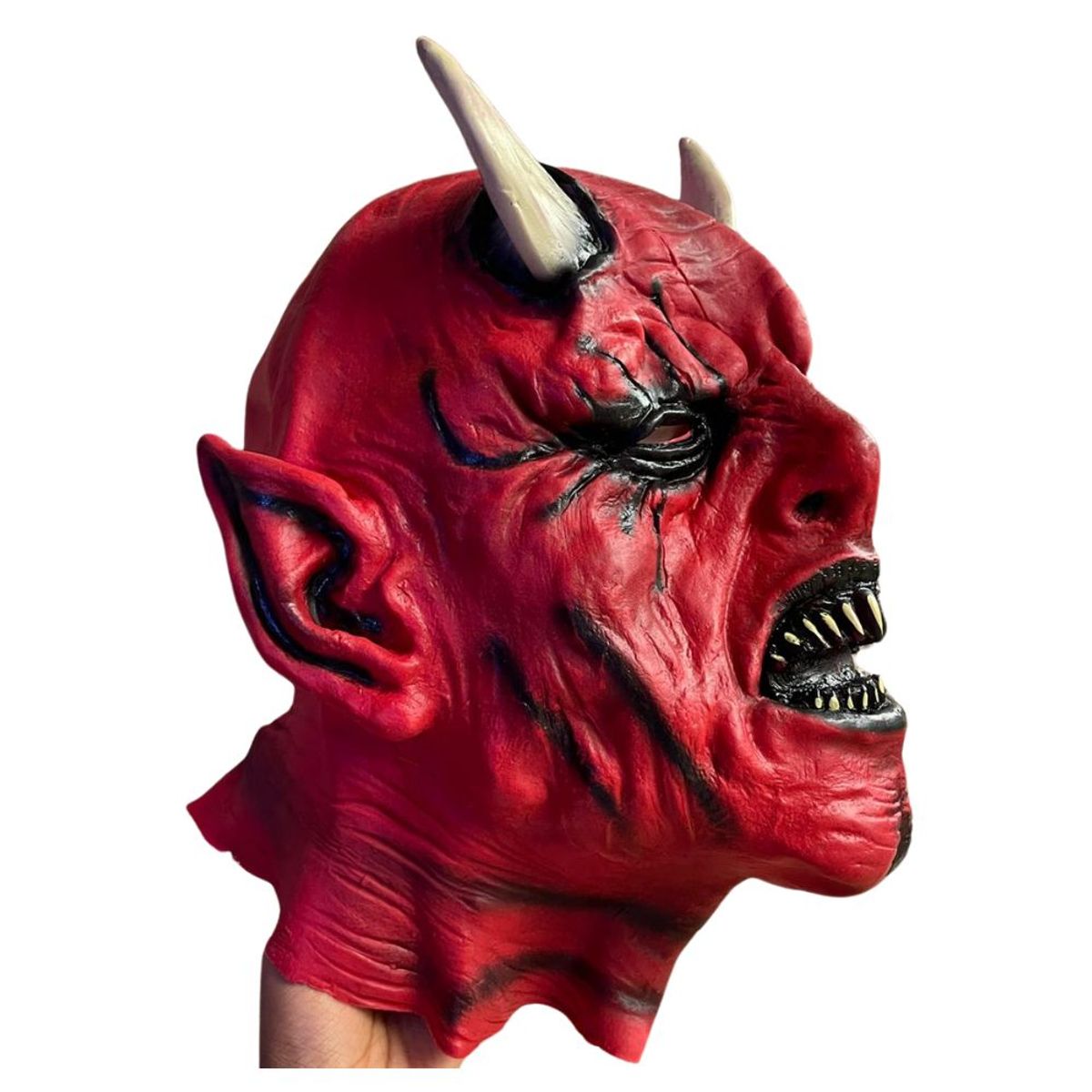 GENERICO - Máscara de Látex Diablo Premium Halloween