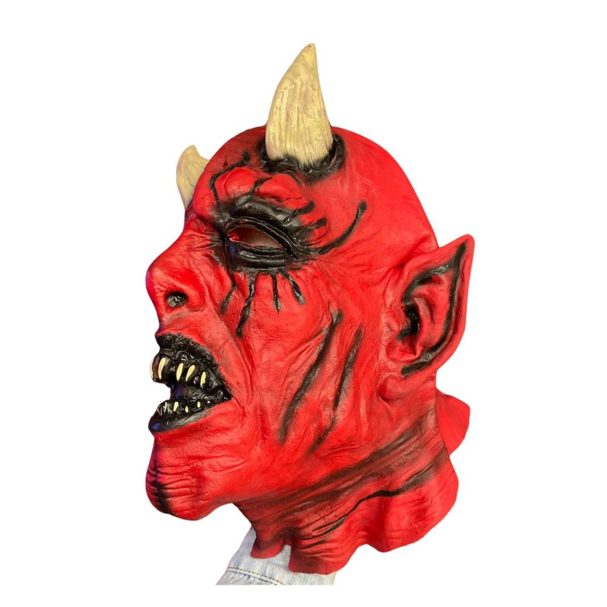 GENERICO - Máscara de Látex Diablo Premium Halloween