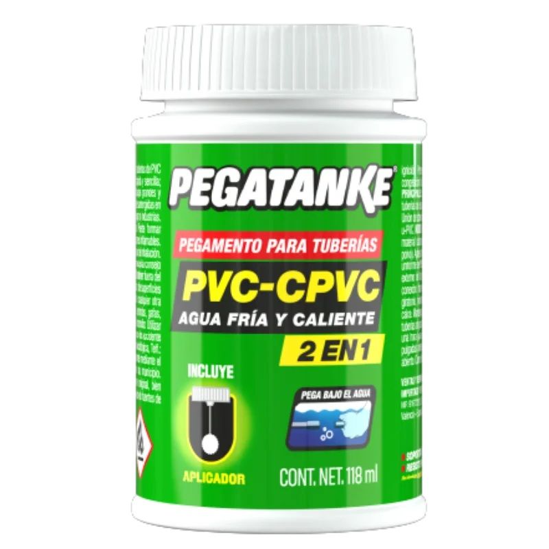 PEGATANKE - PEGAMENTO PARA TUBERIAS PVC-CPVC  240 ML