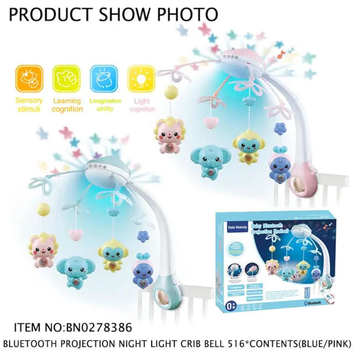 GENERICO - Móvil Con Control Remoto Bluetooh Celeste