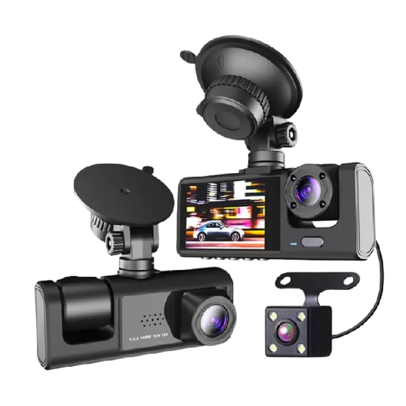 GENERICO - Dash Cam de 3 cámaras