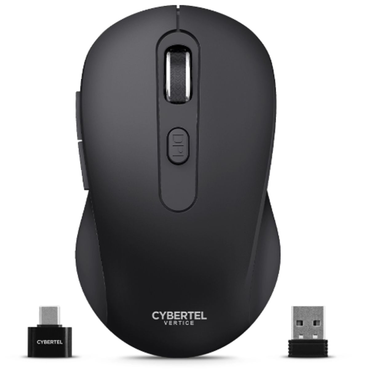 CYBERTEL - Mouse Inalambrico VERTICE CYB M709-3M BT WIFI Negro CYBERTEL