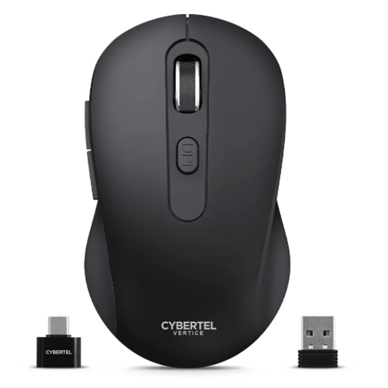 CYBERTEL - Mouse Inalambrico VERTICE CYB M709-3M BT WIFI Negro CYBERTEL