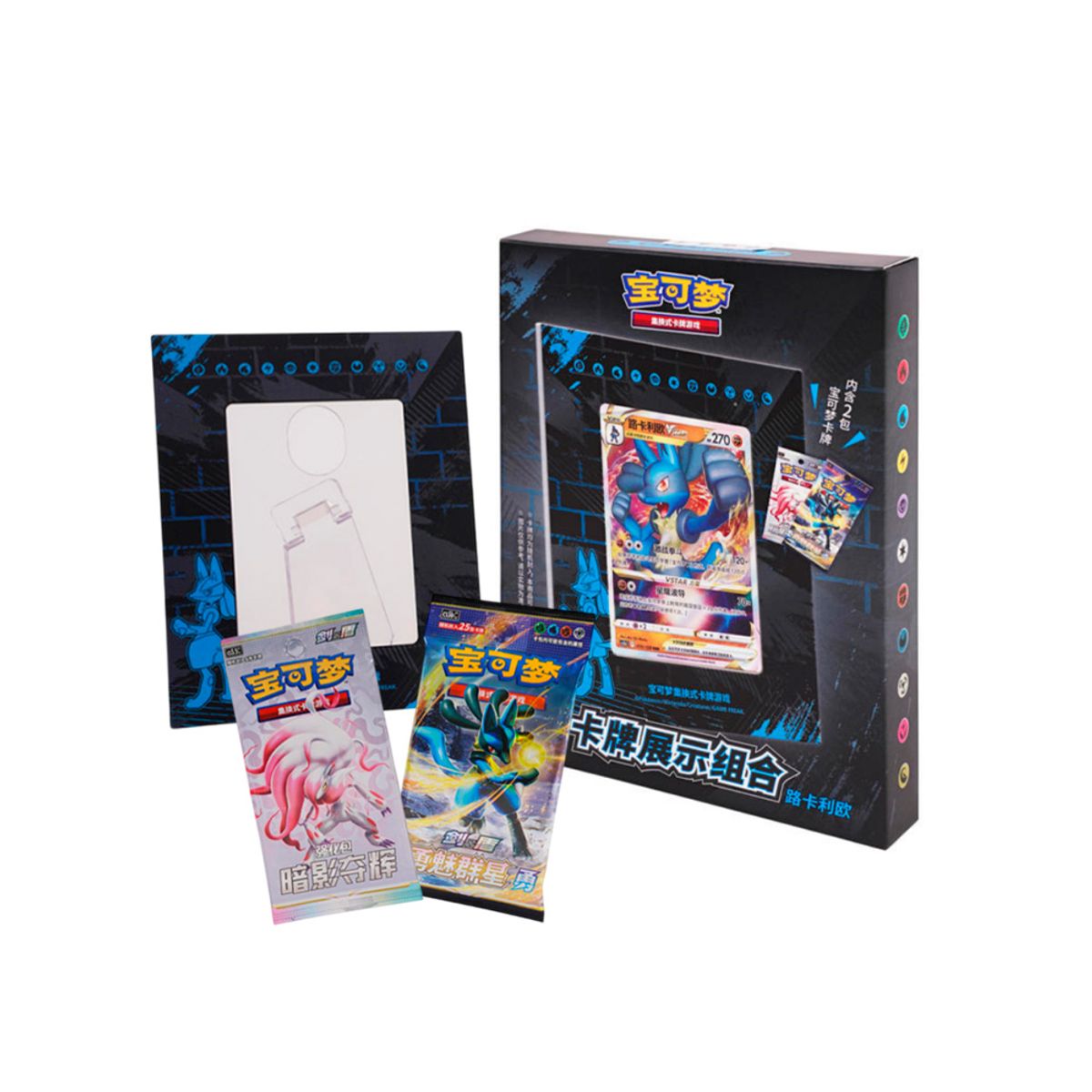POKEMON - Pokemon TCG Version Asia Exclusivo Lucario con Cuadro