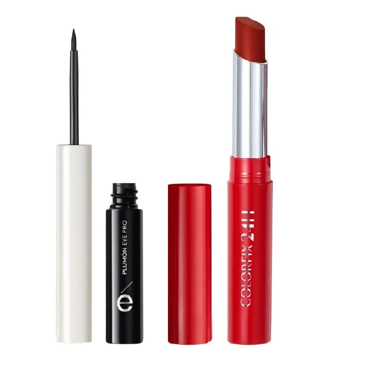 CYZONE - Delineador Punta Plumón y labial Pimienta Caliente