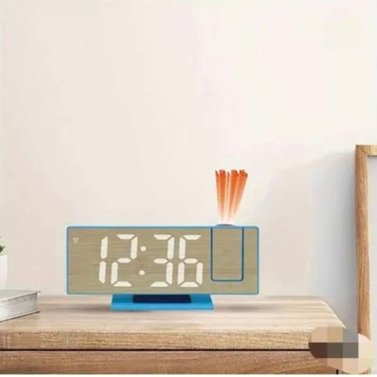 GENERICO - Reloj Digital de Escritorio con Proyección Temperatura y Humedad