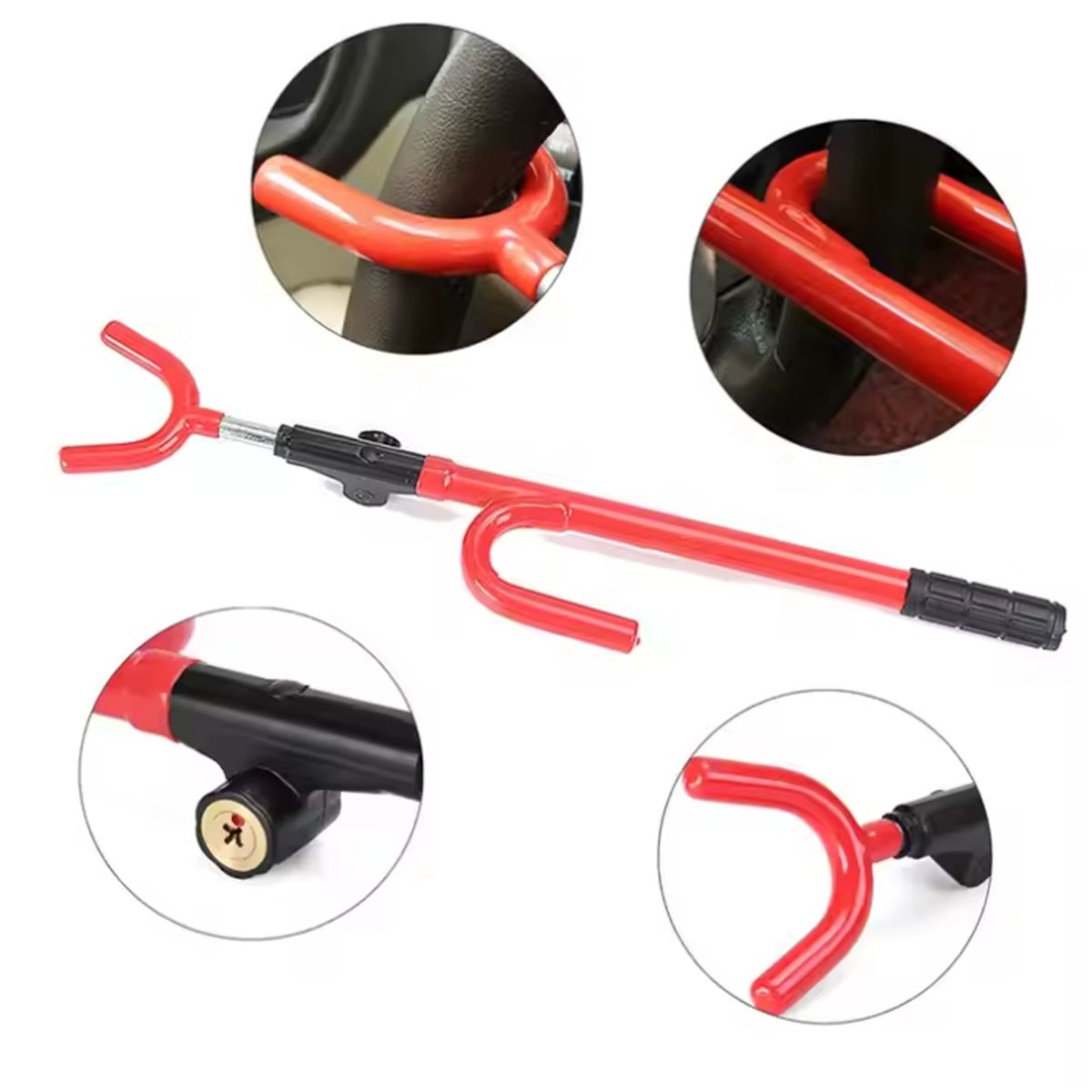 GENERICO - Baston De Seguridad Para Timon Rojo