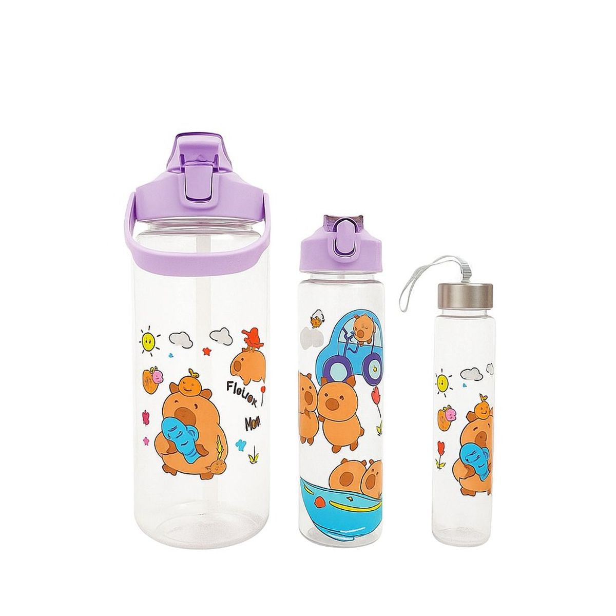 GENERICO - Tomatodo Capibara A-3888 2LT 3 en 1 Morado