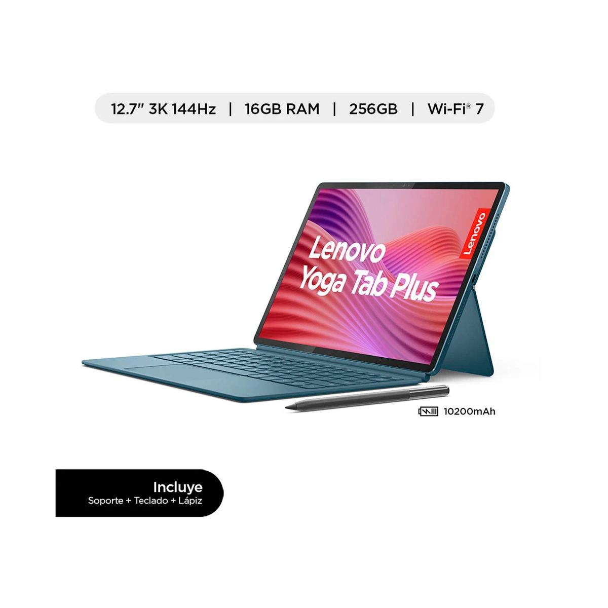 LENOVO - Tablet Lenovo Yoga Tab Plus TB520FU IA 127 3K 16GB 256GB Lápiz Tab Pen Pro y Teclado azulado