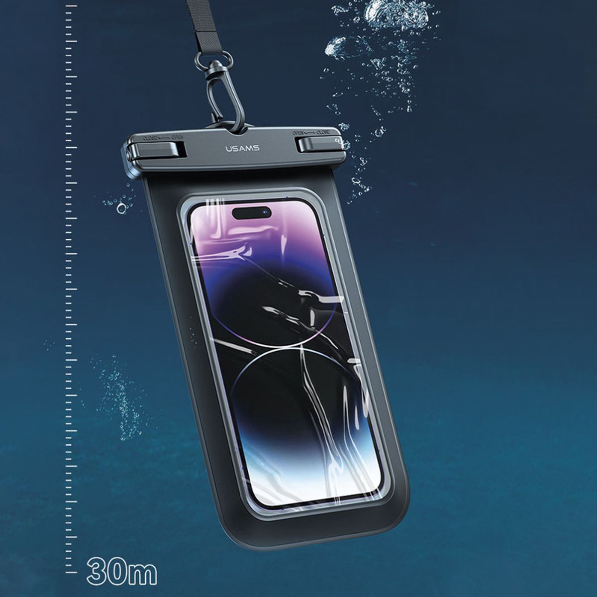 USAMS - Bolsa Agua para Celular 6.7 pulgadas Transparente