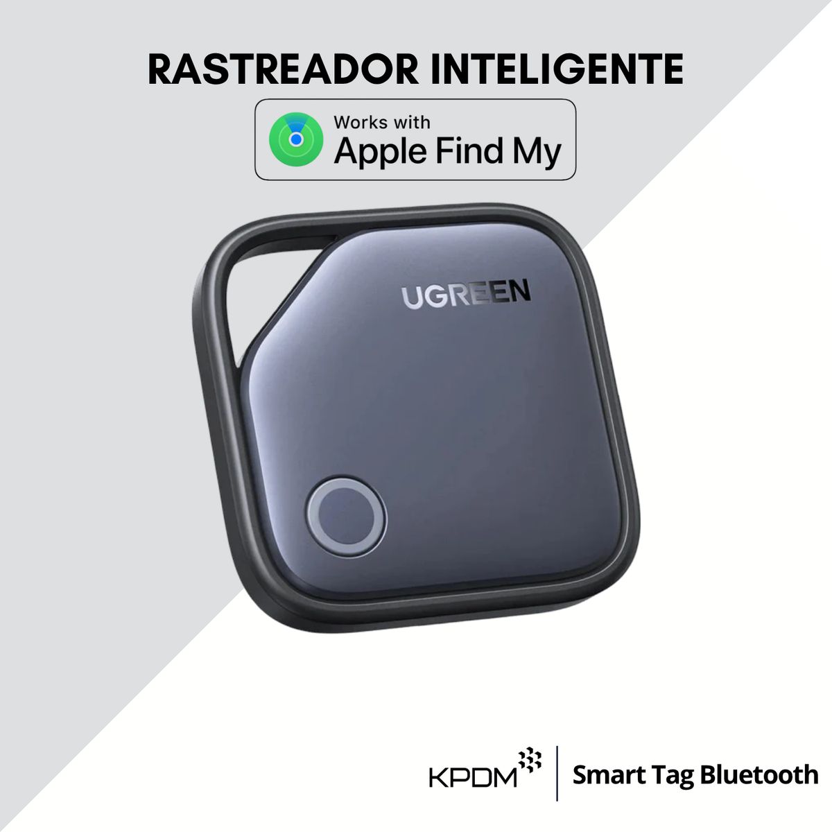 UGREEN - Rastreador localizador Inteligente Smart Tag Apple Find My color negro