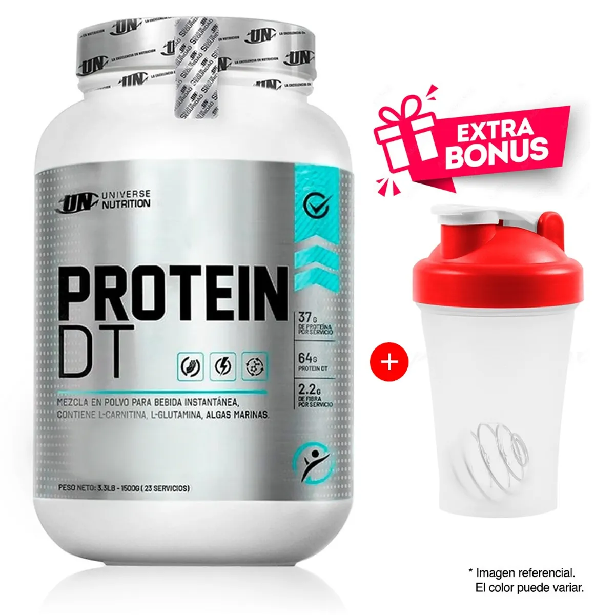 UNIVERSE NUTRITION - PROTEÍNA PROTEIN DT 1.5 KG VAINILLA MÁS SHAKER