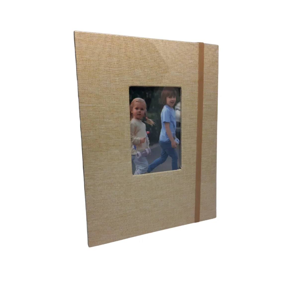 GENERICO - Album para 52 fotos 10x15cm con Cubierta de Lino Perla