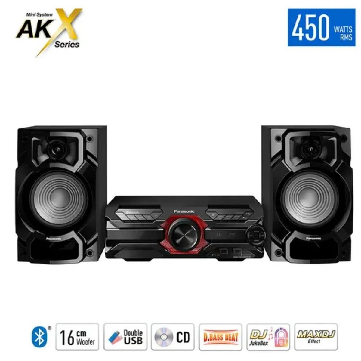 PANASONIC - Minicomponente Panasonic SC-AKX320PSK 450W - Negro