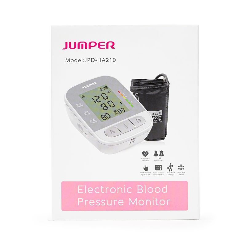 JUMPER - Tensiómetro Digital de Brazo Con Voz JUMPER JPD-HA210