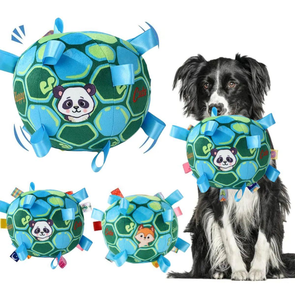 GENERICO - PELOTA PARA PERROS FELPA DIVERTIDA