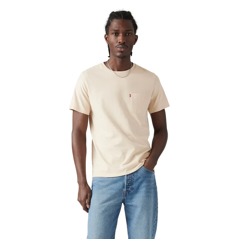 LEVIS - Polo Hombre Classic Pocket Tee Beige Levis