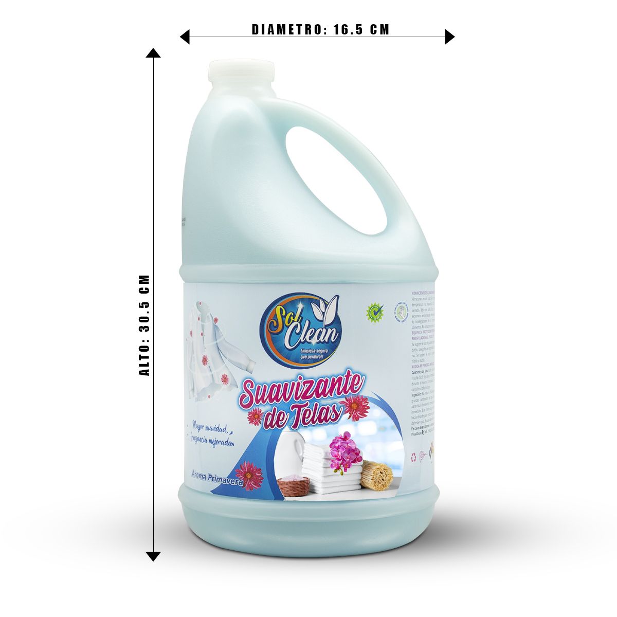 GENERICO - Suavizante de telas Sol Clean 4Lt Aroma Primavera