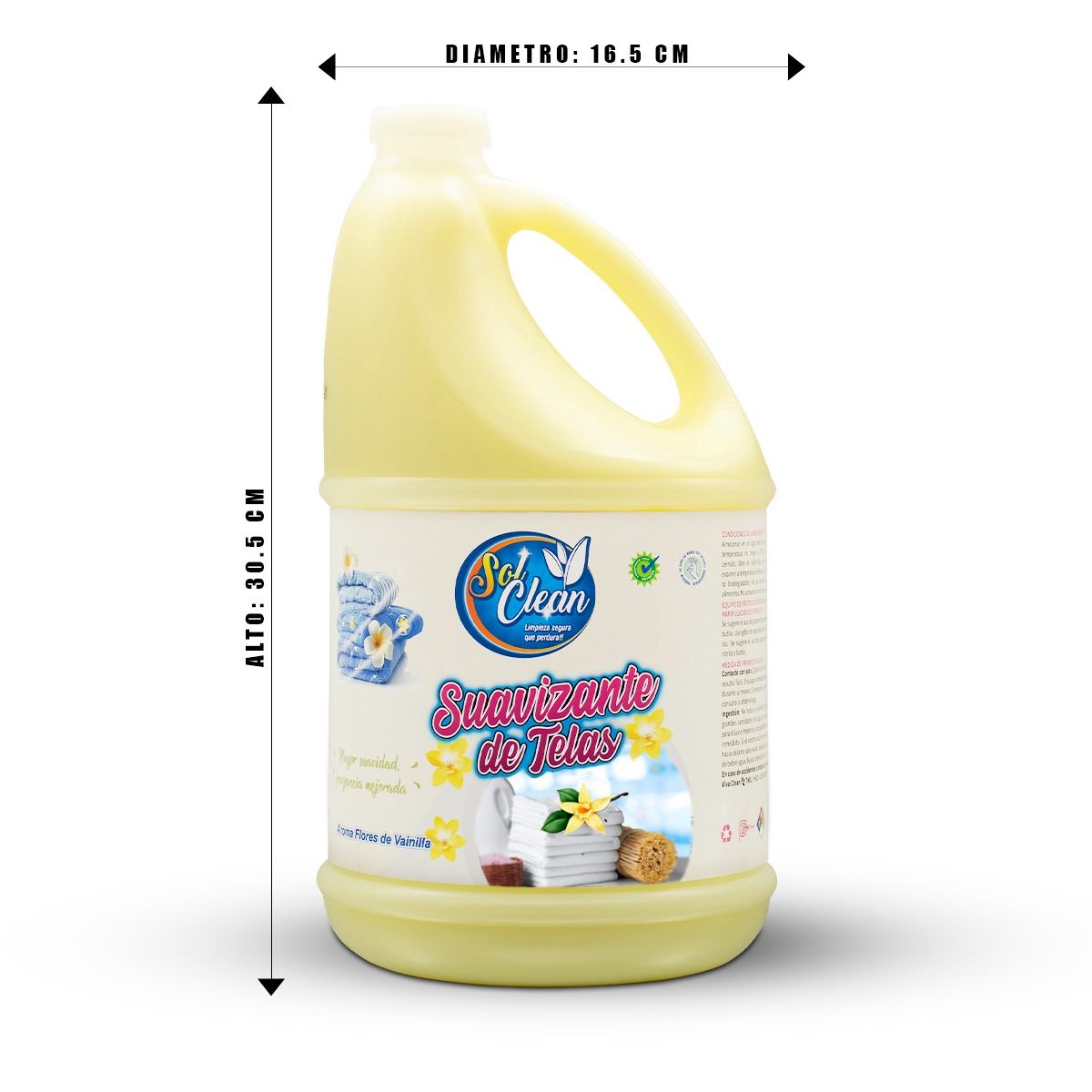 GENERICO - Suavizante de telas Sol Clean 4Lt Aroma Flores de Vainilla