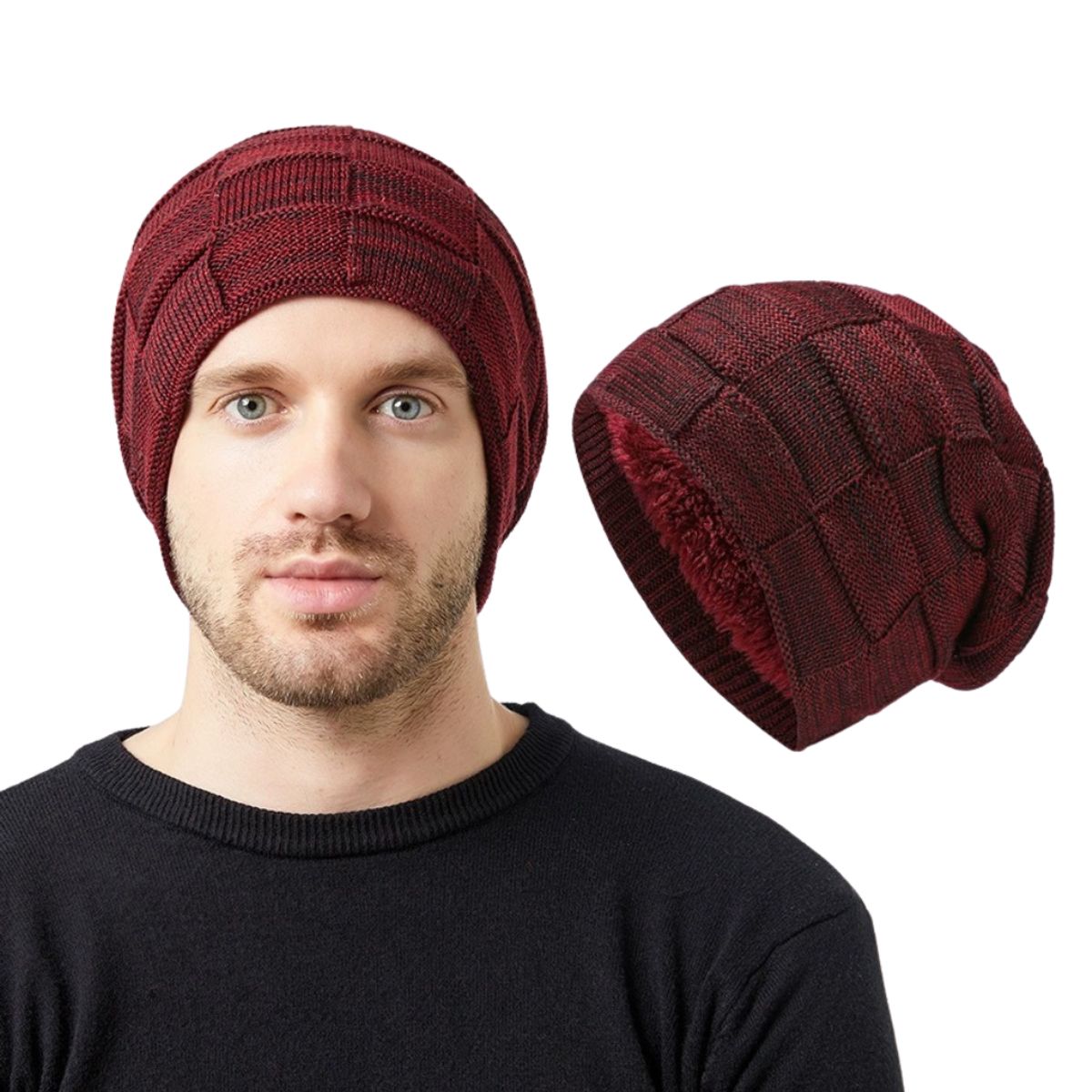 KAST PE - Beanie Denver con polar interior  Rojo