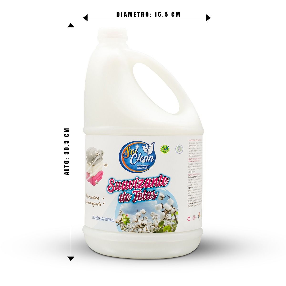 GENERICO - Suavizante de telas Sol Clean 4Lt Aroma Cotton