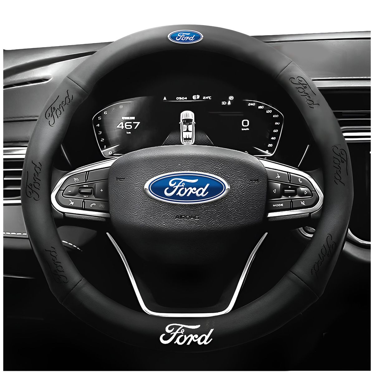 JET - Funda Cubre Volante Cuero Pu Ford Premiun