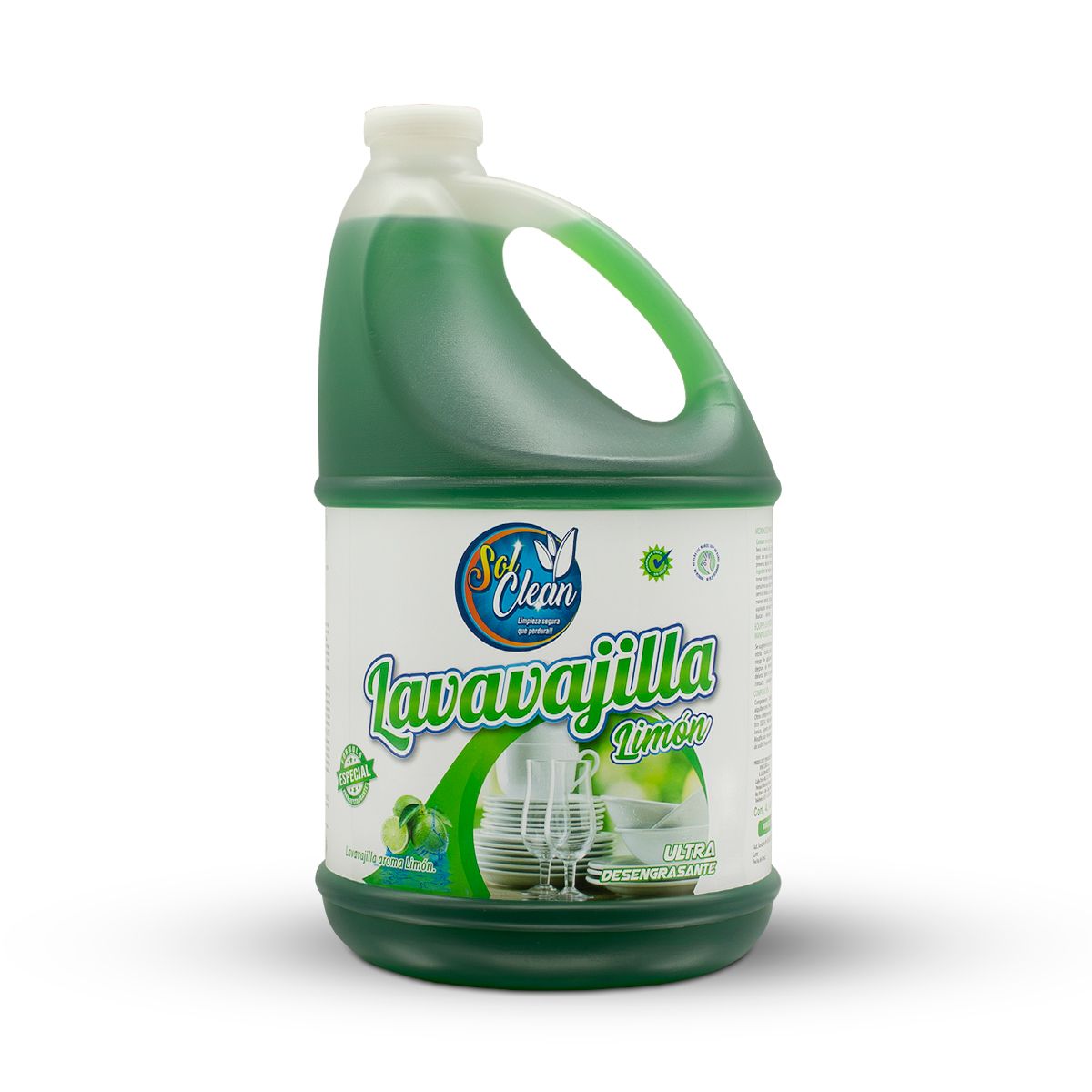 GENERICO - Lavavajilla líquido Sol Clean 4 Lt Aroma Limon
