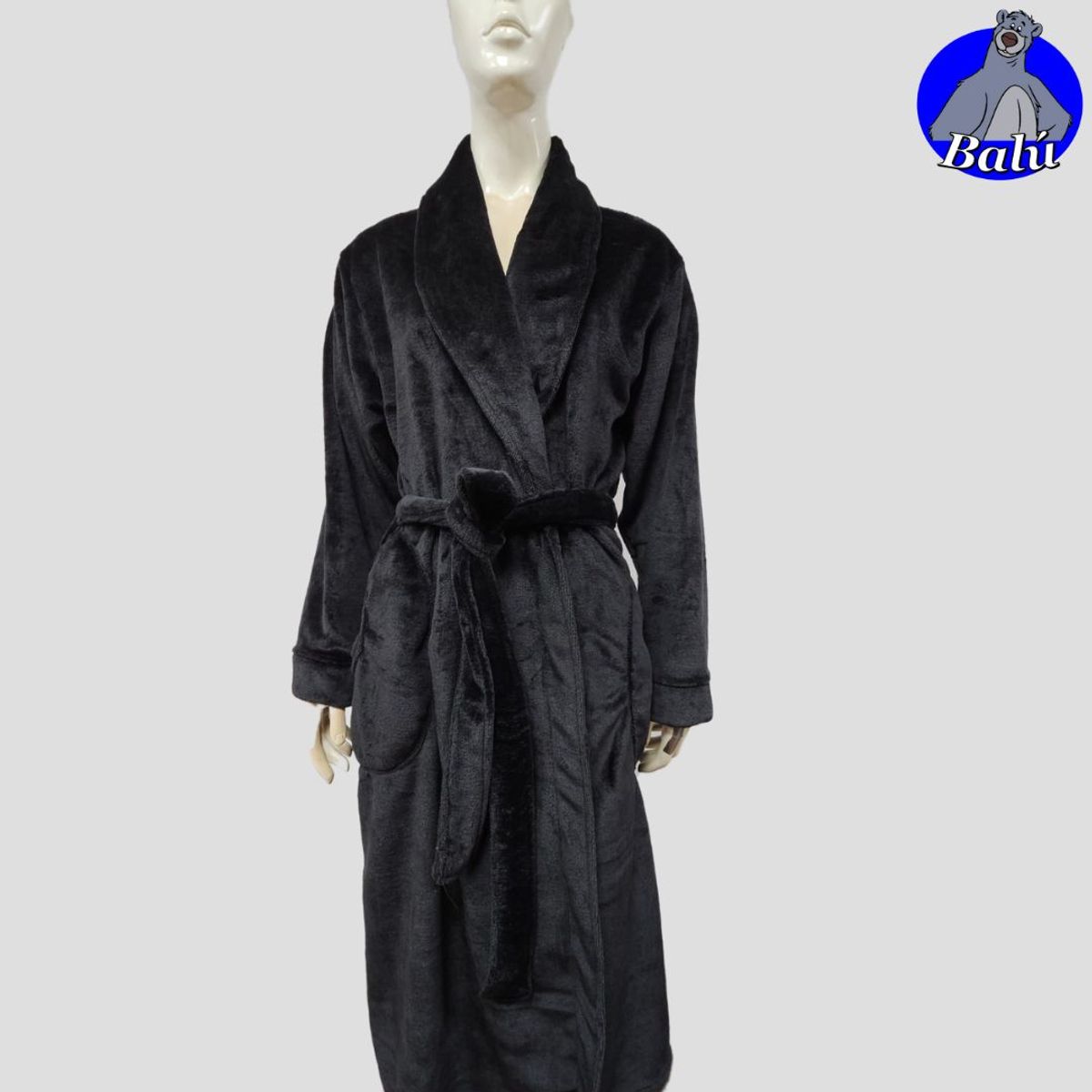 GENERICO - Salida de cama larga en felpa