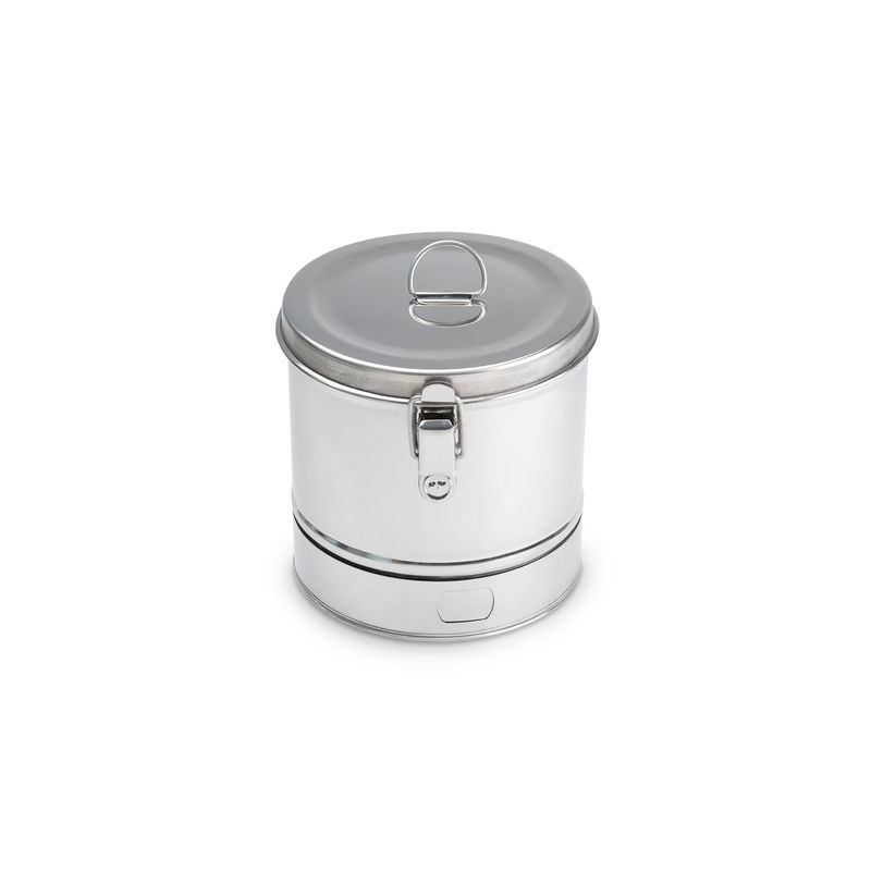 GENERICO - Tambor de Acero Quirúrgico de 20 X 20 CM