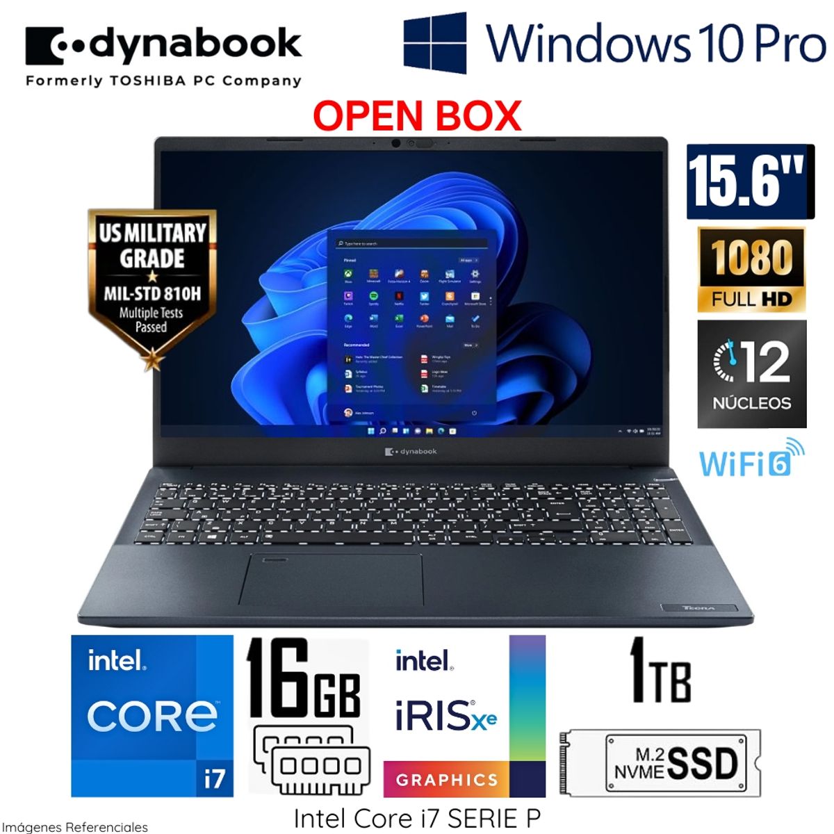 DYNABOOK - Laptop Dynabook Tecra A 50K Intel Core i7 1260P 16GB RAM 1TB SSD Win 10 Pro - PML20U-139011 Open  Box