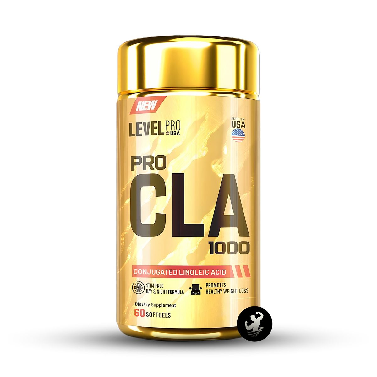 LEVEL PRO - Pack x 02 CLA 1000 Level Pro 60 cápsulas