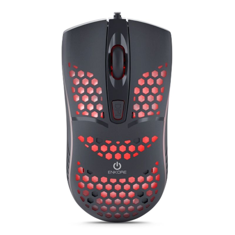 ENKORE - Mouse Gamer INGRAVIDE EKM118K USB 7LEDS 4B Negro ENKORE