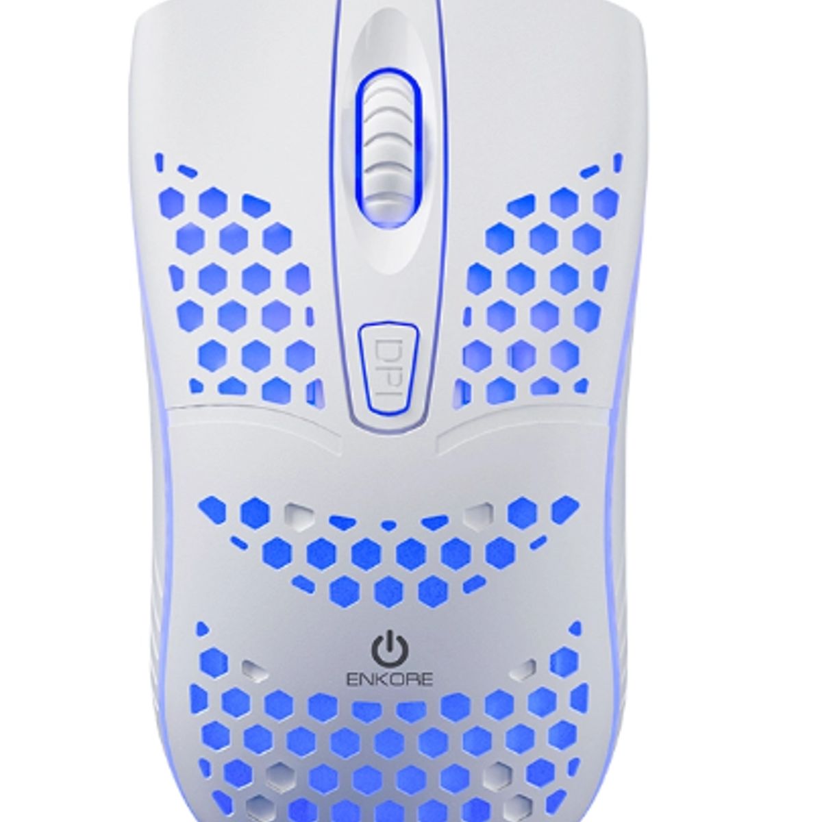 ENKORE - Mouse Gamer INGRAVIDE EKM118K USB 7LEDS 4B Blanco ENKORE