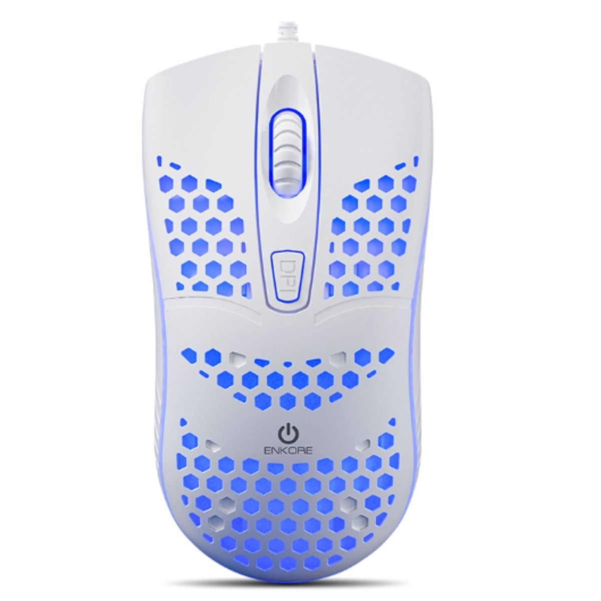 ENKORE - Mouse Gamer INGRAVIDE EKM118K USB 7LEDS 4B Blanco ENKORE