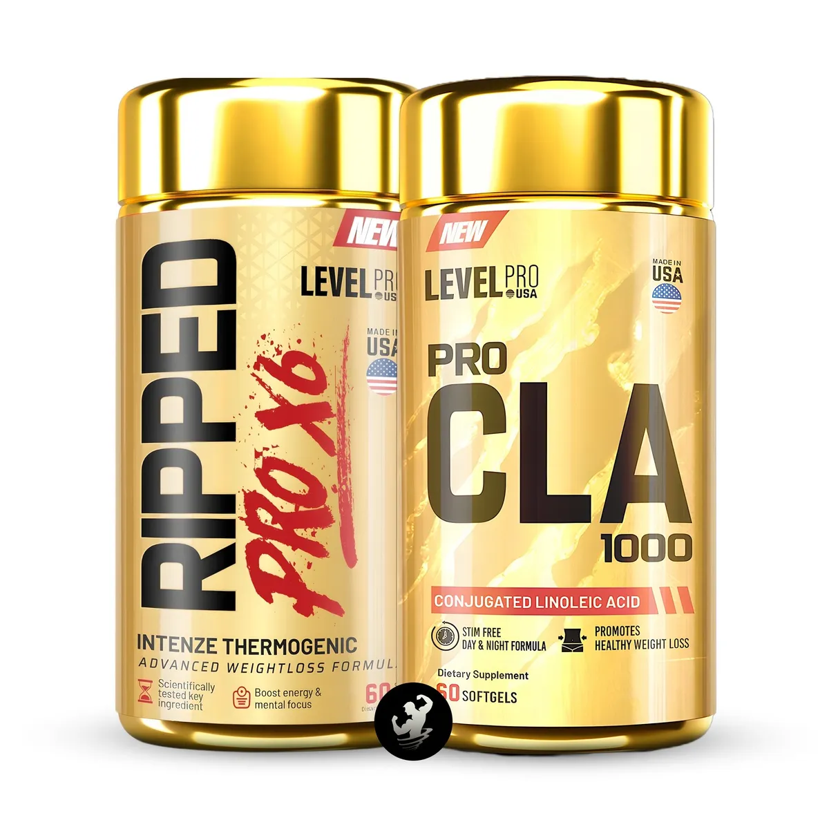 LEVEL PRO - Pack Ripped Pro X6 60 caps + CLA 1000 60 caps
