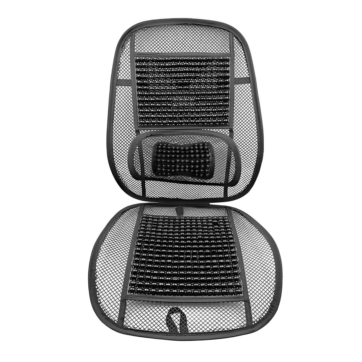 JET - Respaldar  De Asiento Con Lumbar Negro Elegante