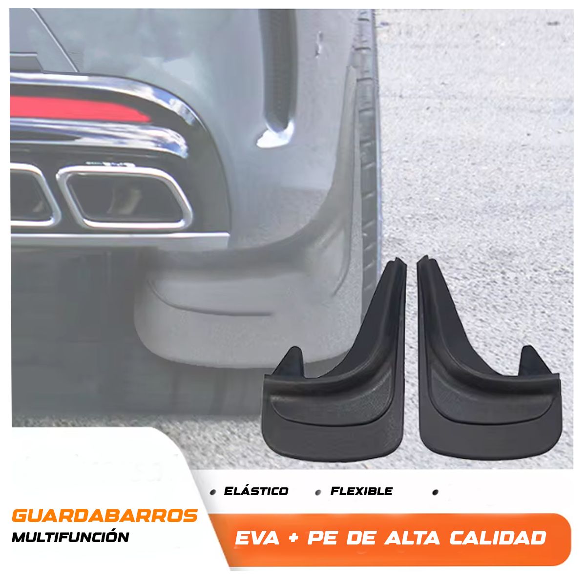 GENERICO - Tapabarro Universal De PVC Set De 2PCS 32X22CM