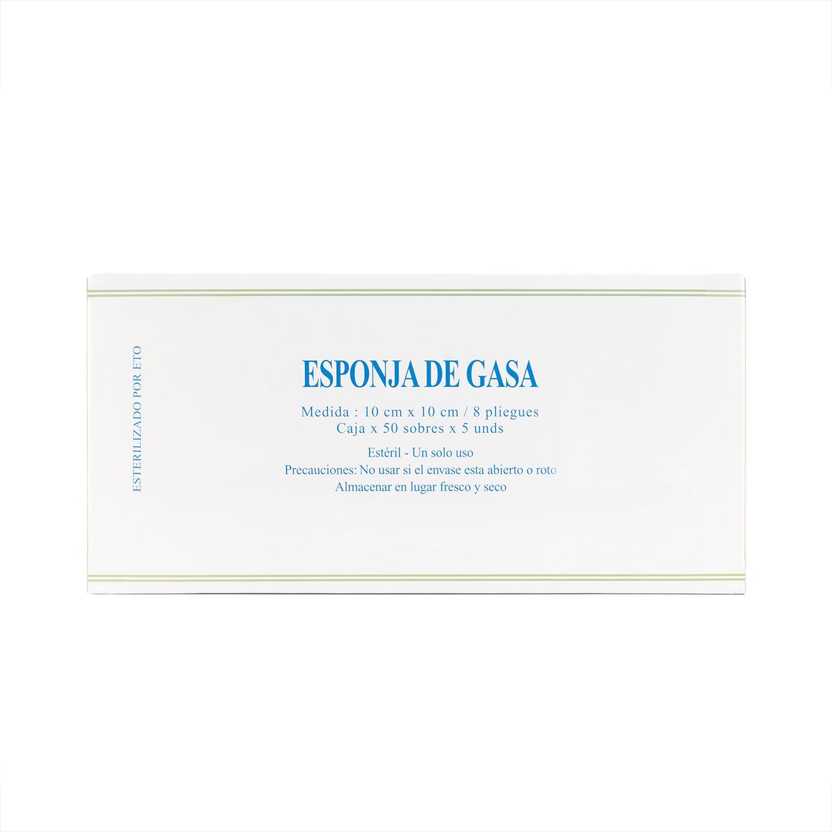 GENERICO - Esponja de Gasa Estéril Absorbente de 10 X 10 CM CAJA 50 UND