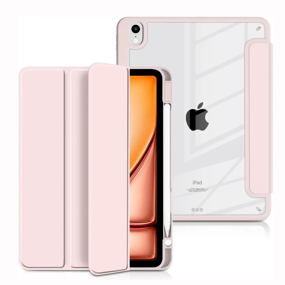 GENERICO - Funda Case Híbrido para iPad Air 11 Pulgadas M2 M3 (2024 - 2025)- Pink