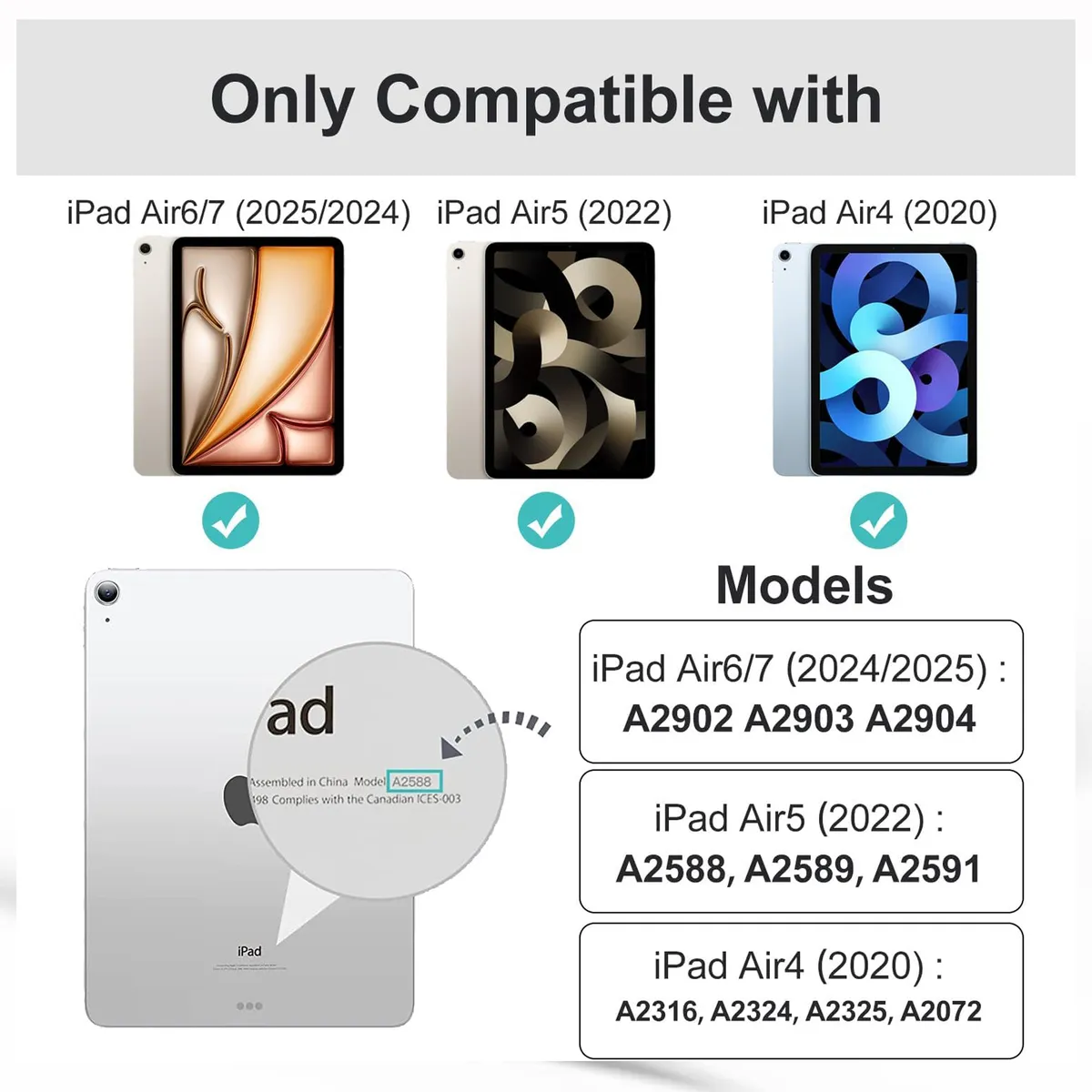 GENERICO - Funda Case Híbrido para iPad Air 11 Pulgadas M2 M3 (2024 - 2025)- Pink