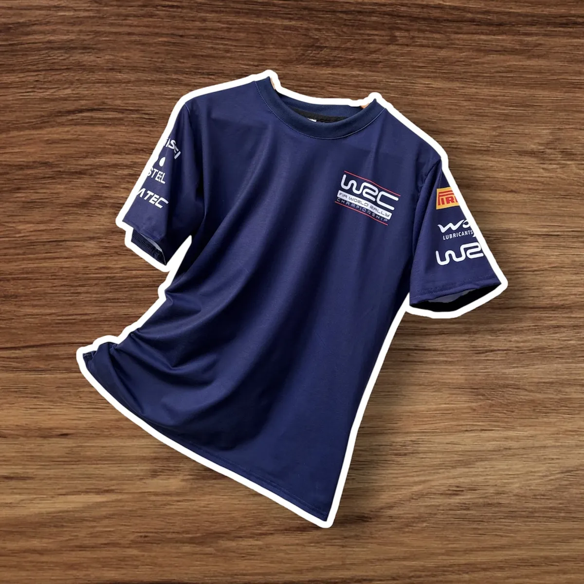 GENERICO - Polo Rally WRC Camiseta Pirelli Mitsubishi STI Subaru WRX Azul