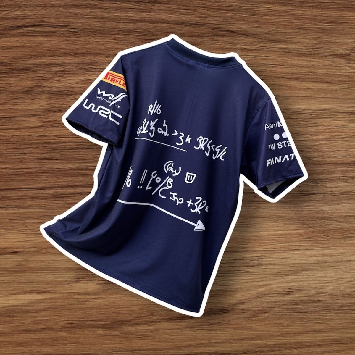 GENERICO - Polo Rally WRC Camiseta Pirelli Mitsubishi STI Subaru WRX Azul