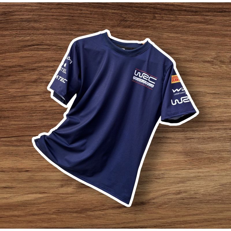 GENERICO - Polo Rally WRC Camiseta Pirelli Mitsubishi STI Subaru WRX Azul