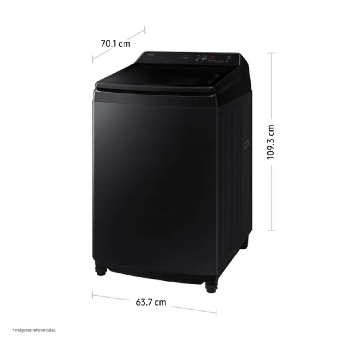 SAMSUNG - Lavadora SAMSUNG 19KG AI Wash EcoBubble WA80F19S8BPE Negra