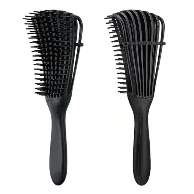 GENERICO - Peine Flexible Desenredante para Cabello Rizos Afro Color Aleatorio