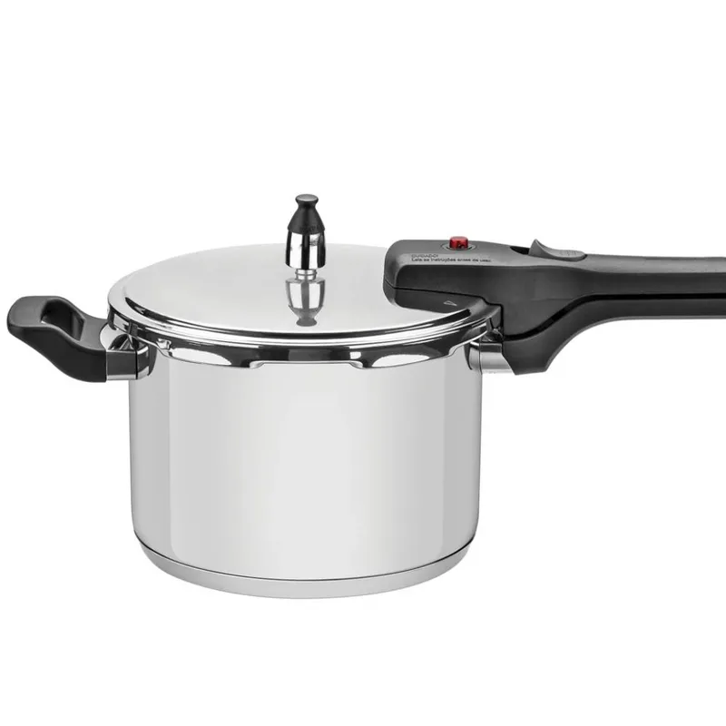 TRAMONTINA - Olla a Presión Tramontina Brava en Acero Inoxidable con Fondo Triple 22 cm 6 L