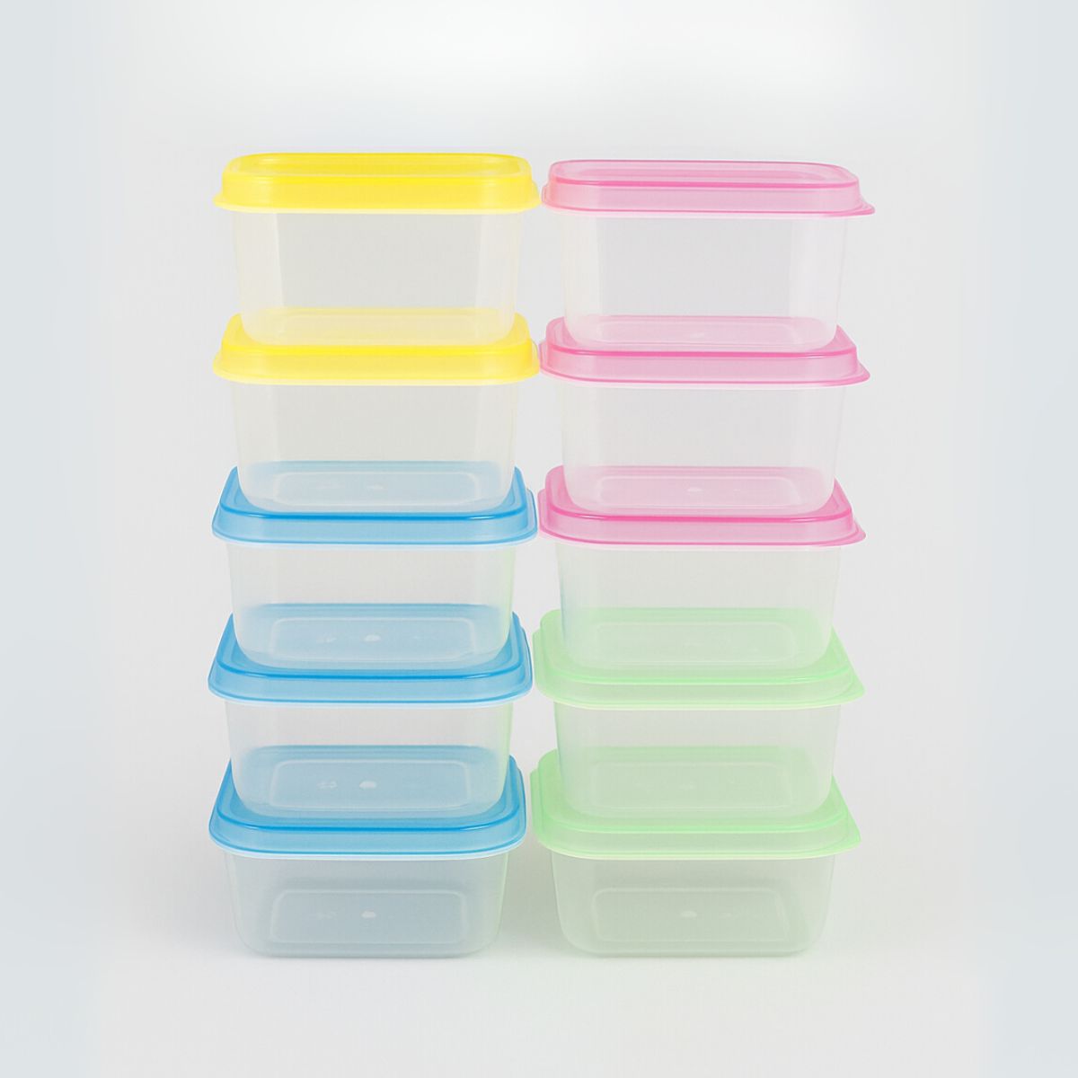 INSPIRA MARKET - Contenedor Frasco Mini con Tapa Multiusos 5 x 4 x 3 cm Set x10