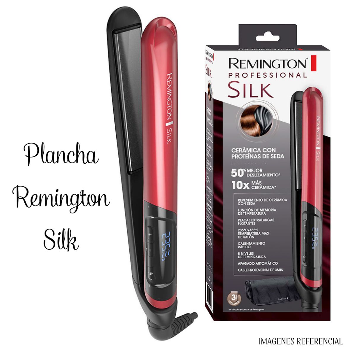 REMINGTON - Plancha Alisadora Remington Silk 455°F 235°C