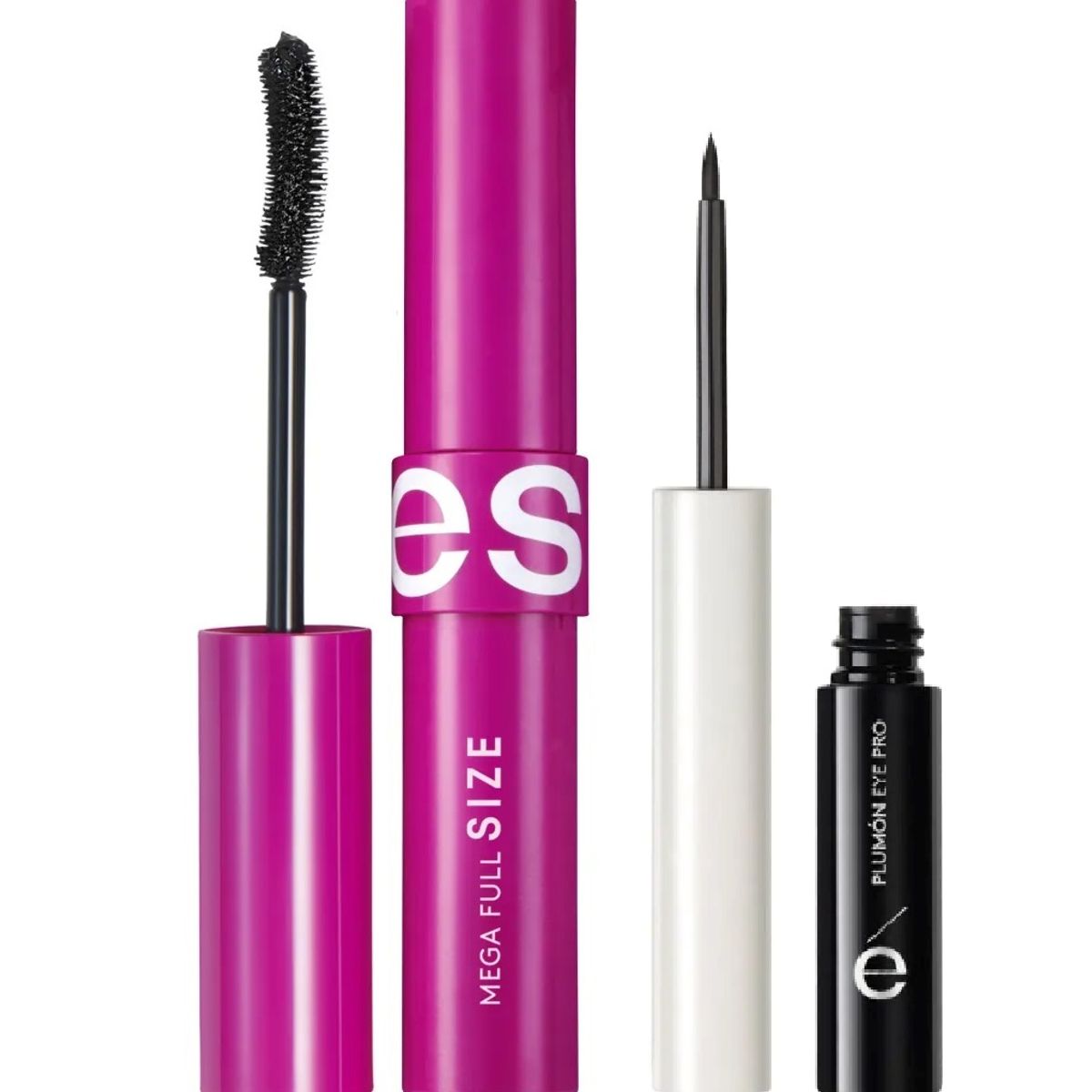 ESIKA - SET MASCARA MEGA FULL SIZE Y DELINEADOR EYE PRO PLUMON ESIKA