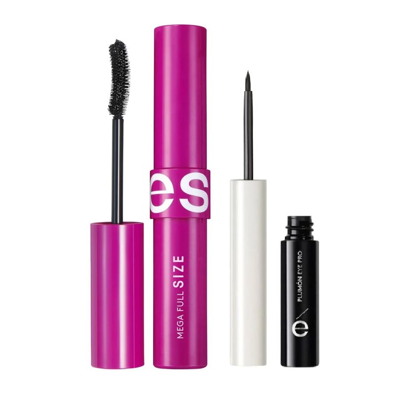 ESIKA - SET MASCARA MEGA FULL SIZE Y DELINEADOR EYE PRO PLUMON ESIKA